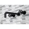 Kingston Brass KS8020RX Two-Handle Wall Mount Tub Faucet, Matte Black KS8020RX - alternate 2